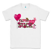 White cupid can suck it valentine's day Classic Tee - FaDigitalArtStudio