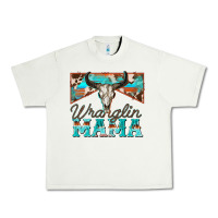 Pistachio wranglin mama Urban Heavy Tee - Zillion Design Studio