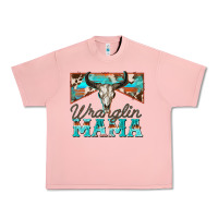 Salmon wranglin mama Urban Heavy Tee - Zillion Design Studio