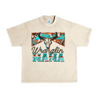 Sandshell wranglin mama Urban Heavy Tee - Zillion Design Studio