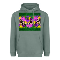Sage mardi gras Leopard and heart Heavyweight Hoodie - AdoDesignShop
