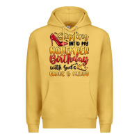 Antique Gold stepping into my november birthday Premium Hoodie - MaliasSmallBusiness