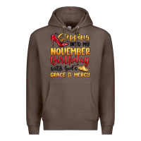 Coffee stepping into my november birthday Premium Hoodie - MaliasSmallBusiness