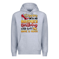 Heather Grey stepping into my november birthday Premium Hoodie - MaliasSmallBusiness