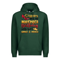 Sports Green stepping into my november birthday Premium Hoodie - MaliasSmallBusiness
