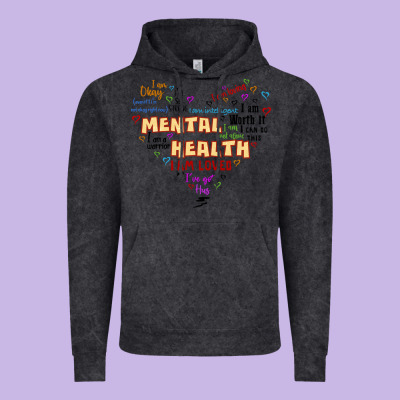 Mental Health Matters Vintage Hoodie Designed By Jahusdesignshop