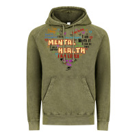 Vintage Olive mental health matters Vintage Hoodie - JahusDesignShop