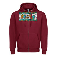 Burgundy rodeo license plate Zipper Hoodie - HRA Design Shop