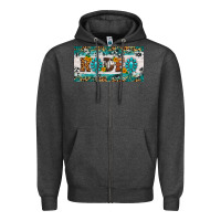 Charcoal Heather rodeo license plate Zipper Hoodie - HRA Design Shop