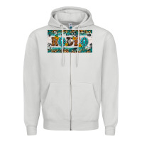 Dove Grey rodeo license plate Zipper Hoodie - HRA Design Shop