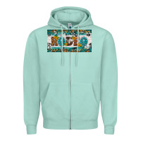 Seafoam rodeo license plate Zipper Hoodie - HRA Design Shop