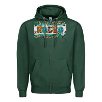 Sports Green rodeo license plate Zipper Hoodie - HRA Design Shop