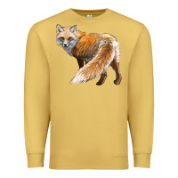 Antique Gold Red Fox Premium Sweatshirt - LillyAllenDesigns