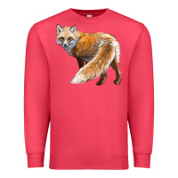 Cardinal Red Fox Premium Sweatshirt - LillyAllenDesigns