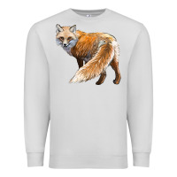 Dove Grey Red Fox Premium Sweatshirt - LillyAllenDesigns