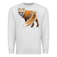 Oatmeal Heather Red Fox Premium Sweatshirt - LillyAllenDesigns