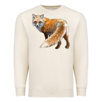 Sandshell Red Fox Premium Sweatshirt - LillyAllenDesigns