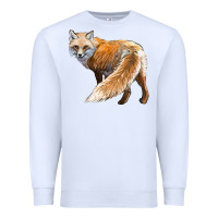 White Red Fox Premium Sweatshirt - LillyAllenDesigns