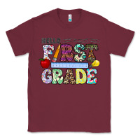 Burgundy hellofirstgrade Classic Tee - CowhideDigitalArt