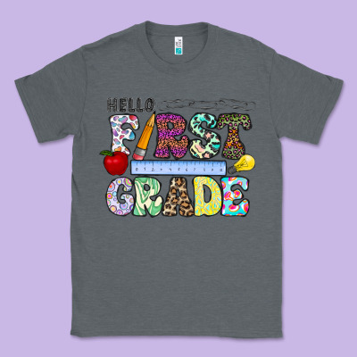 Hellofirstgrade Classic Tee Designed By Cowhidedigitalart