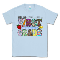 Dusty Blue hellofirstgrade Classic Tee - CowhideDigitalArt