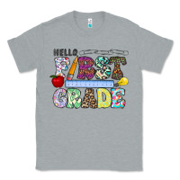Heather Grey hellofirstgrade Classic Tee - CowhideDigitalArt