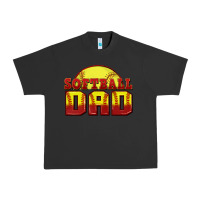 Pigment Black softball dad Urban Heavy Tee - Zillion Design Studio