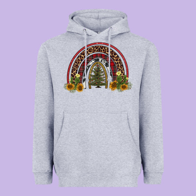 Rainbow Tree Heavyweight Hoodie Designed By Adodesignshop