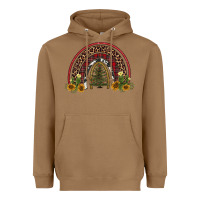 Toasted Coconut rainbow tree Heavyweight Hoodie - AdoDesignShop
