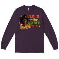 Plum Black mother leader queen juneteenth Long Sleeve Tee - Zillion Design Studio