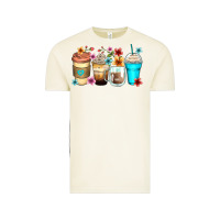 Vintage Arctic flowers with coffee Vintage Tee - Zillion Design Studio