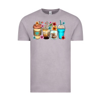 Vintage Zinc flowers with coffee Vintage Tee - Zillion Design Studio