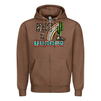 Chestnut not a hugger Zipper Hoodie - CowhideDigitalArt