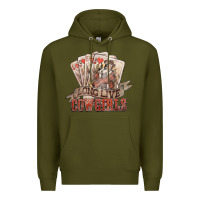 Army Green long live cowgirls cards Premium Hoodie - NancyCooperArtShop