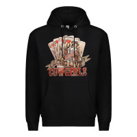 Black long live cowgirls cards Premium Hoodie - NancyCooperArtShop