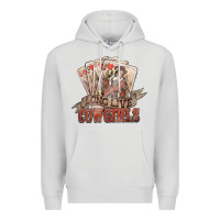 Dove Grey long live cowgirls cards Premium Hoodie - NancyCooperArtShop