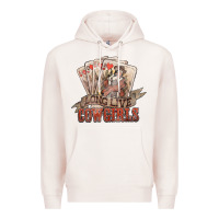 Pale Pink long live cowgirls cards Premium Hoodie - NancyCooperArtShop
