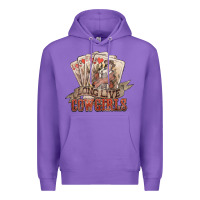 Purple long live cowgirls cards Premium Hoodie - NancyCooperArtShop