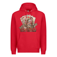 Red long live cowgirls cards Premium Hoodie - NancyCooperArtShop