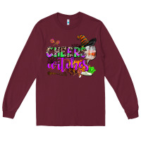 Burgundy cheers witches Long Sleeve Tee - AdoDesignShop