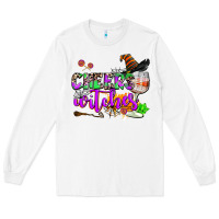 White cheers witches Long Sleeve Tee - AdoDesignShop