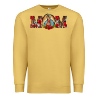 Antique Gold mom lady of guadalupe Premium Sweatshirt - BarkalooDesign