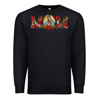 Black mom lady of guadalupe Premium Sweatshirt - BarkalooDesign