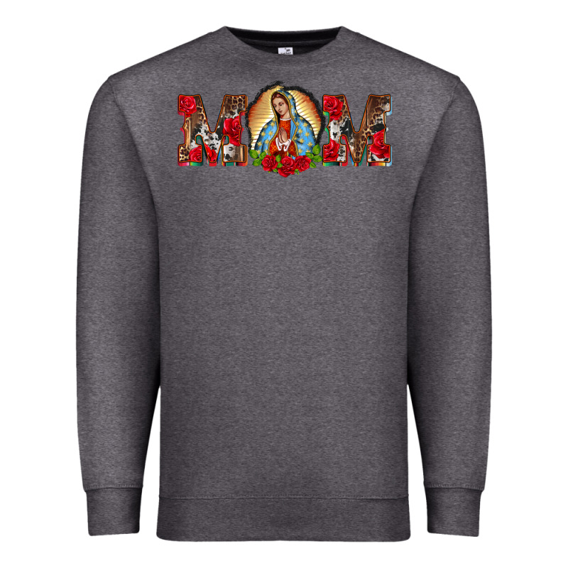 Mom Lady Of Guadalupe Premium Sweatshirt by BarkalooDesign | Teevron