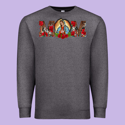 Mom Lady Of Guadalupe Premium Sweatshirt Designed By Barkaloodesign