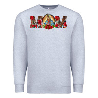 Heather Grey mom lady of guadalupe Premium Sweatshirt - BarkalooDesign