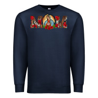 Navy mom lady of guadalupe Premium Sweatshirt - BarkalooDesign
