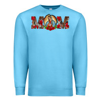 Ocean Blue mom lady of guadalupe Premium Sweatshirt - BarkalooDesign