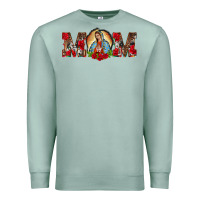 Seafoam mom lady of guadalupe Premium Sweatshirt - BarkalooDesign
