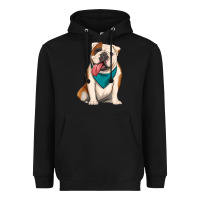 Black english bulldog Heavyweight Hoodie - Artiststas